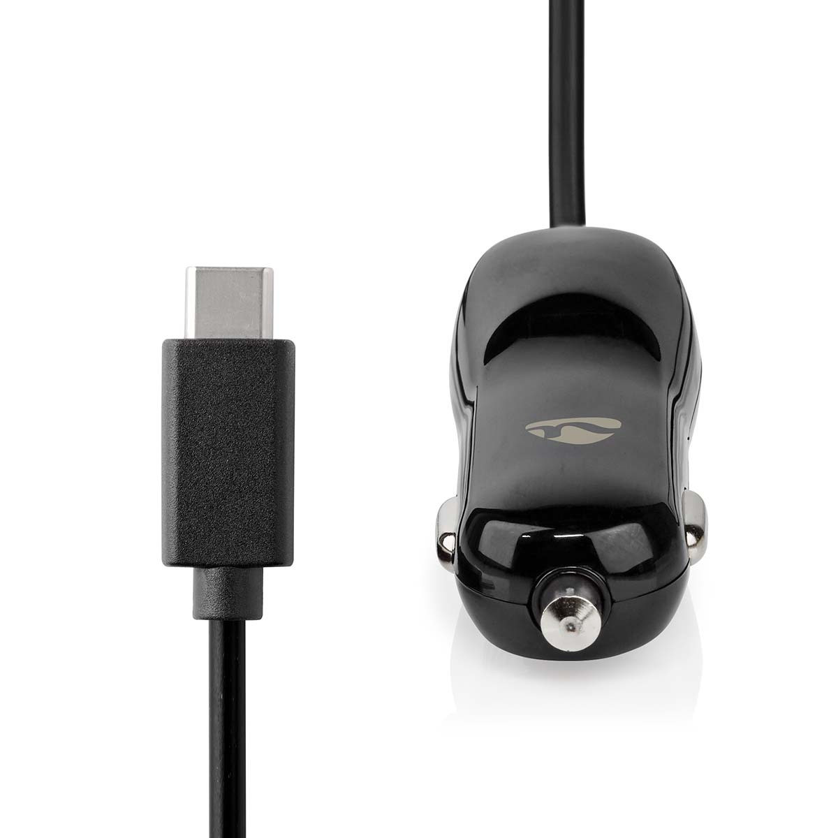 Nedis Autolader 18W met USB-C snellaadkabel 1,00 m - Zwart