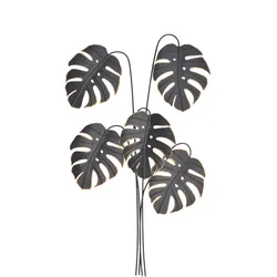 möbel direkt online Wanddekoration Monstera schwarz