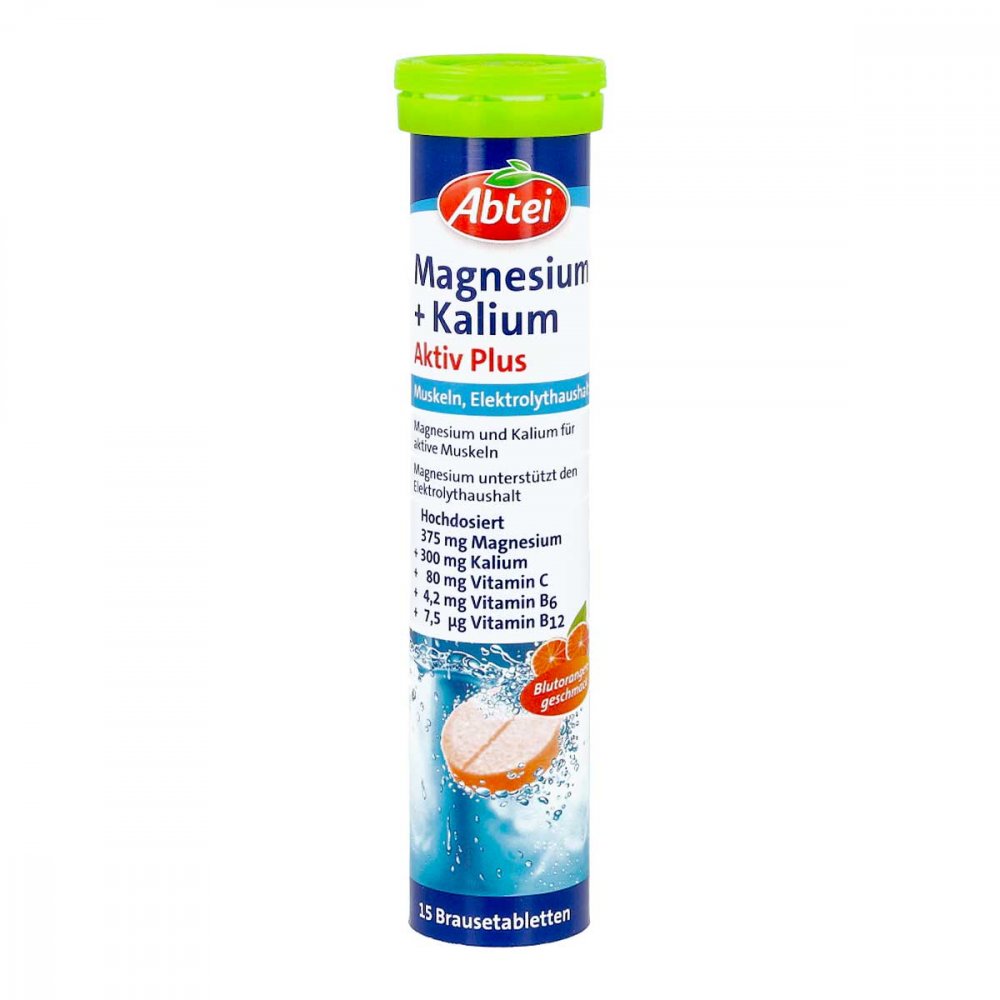 Perrigo Deutschland GmbH Abtei Magnesium+kalium Aktiv Plus Brausetabletten 11596987