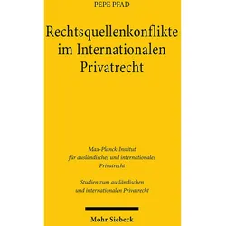 Rechtsquellenkonflikte im Internationalen Privatrecht, Fachbücher von Pepe Pfad