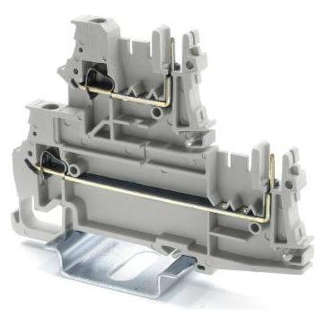 RS PRO Reihenklemme Doppelstock Grau, 2.5mm², 400 (2624172)