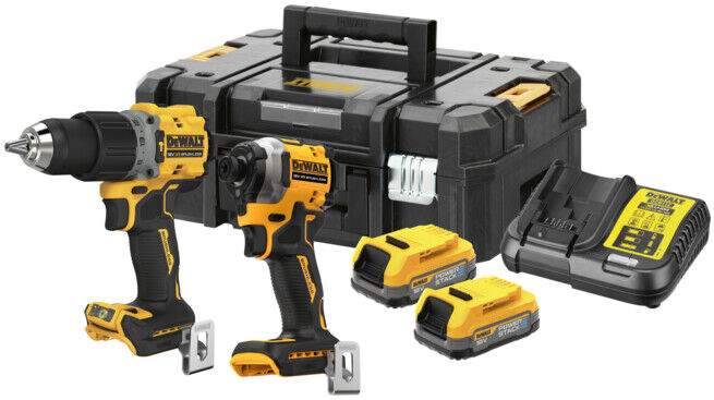 Pack combiné sans fil 18V XR DEWALT DCD805, DCF850, 2x batteries (18 volts / 1,7 Ah) (DCK2050E2T-QW)