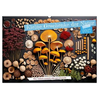 Kleine Geschenke der Natur (Wandkalender 2027 DIN A2 quer), CALVENDO Monatskalender