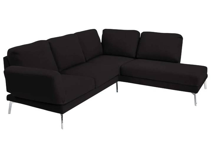 Ecksofa Toledo Basic Candy / Farbe: Schwarz / Material: Leder Basic