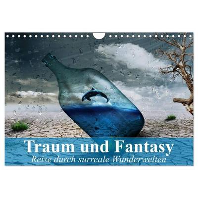 Traum und Fantasy. Reise durch surreale Wunderwelten (Wandkalender 2026 DIN A4 quer), CALVENDO Monatskalender
