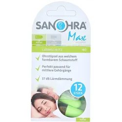 Sanohra max Gehörschutzstöpsel f.Erwachs 12 St