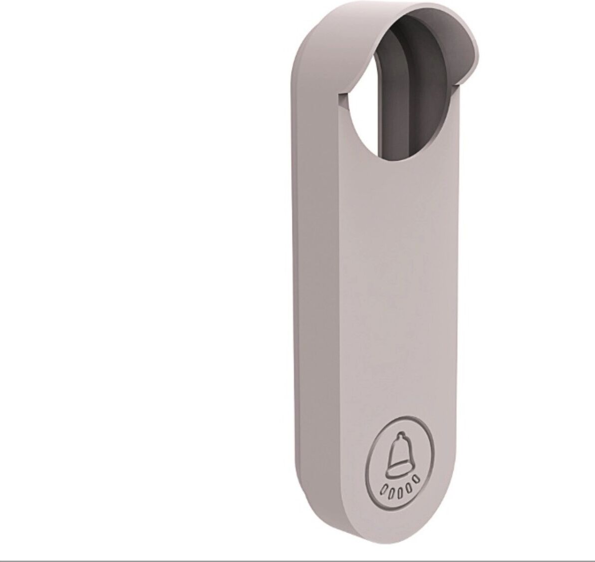 INF Silikon-Schutzcover kompatibel mit Google Nest Wireless Doorbell – Wasser- und Staubschutz, Soft-Fit-Hülle Weiß