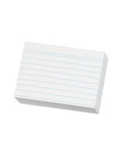 Herlitz Weiß 200 Stücke index card A8 ruled white pieces (1150887)
