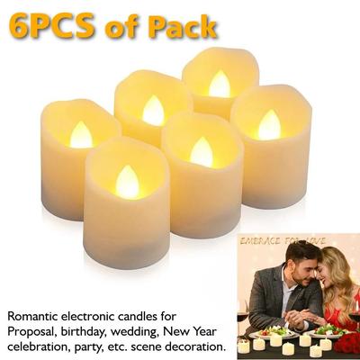 Uplift Essentials Flameless LED Flickering Tealight Candles Flameless LED Flickering Tealight Candles