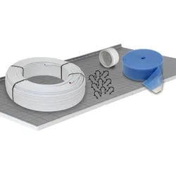 10 m2 Set Tackersystem Faltplatte 35 mm WLG 045 16x2 Alu-Verbundrohr Raster 10 cm + Zubehör