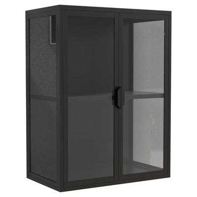 Stahl Wandvitrine Hängevitrine Vitrine Glas Flokas