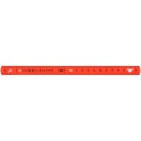 Elektriker-Gliedermaßstab Longlife, 2 Meter, Messlatte orange