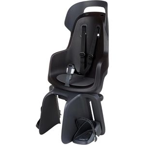 bobike Fahrrad-Kindersitz GO Maxi Reclining, 9 - 22kg Traglast, schwarz, Gepäckträgermontage