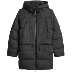 Marc O'Polo Herren Wintermantel - Long Puffer Jacket, Daunenmantel, Kapuze, wasserabweisend Schwarz / 2XL