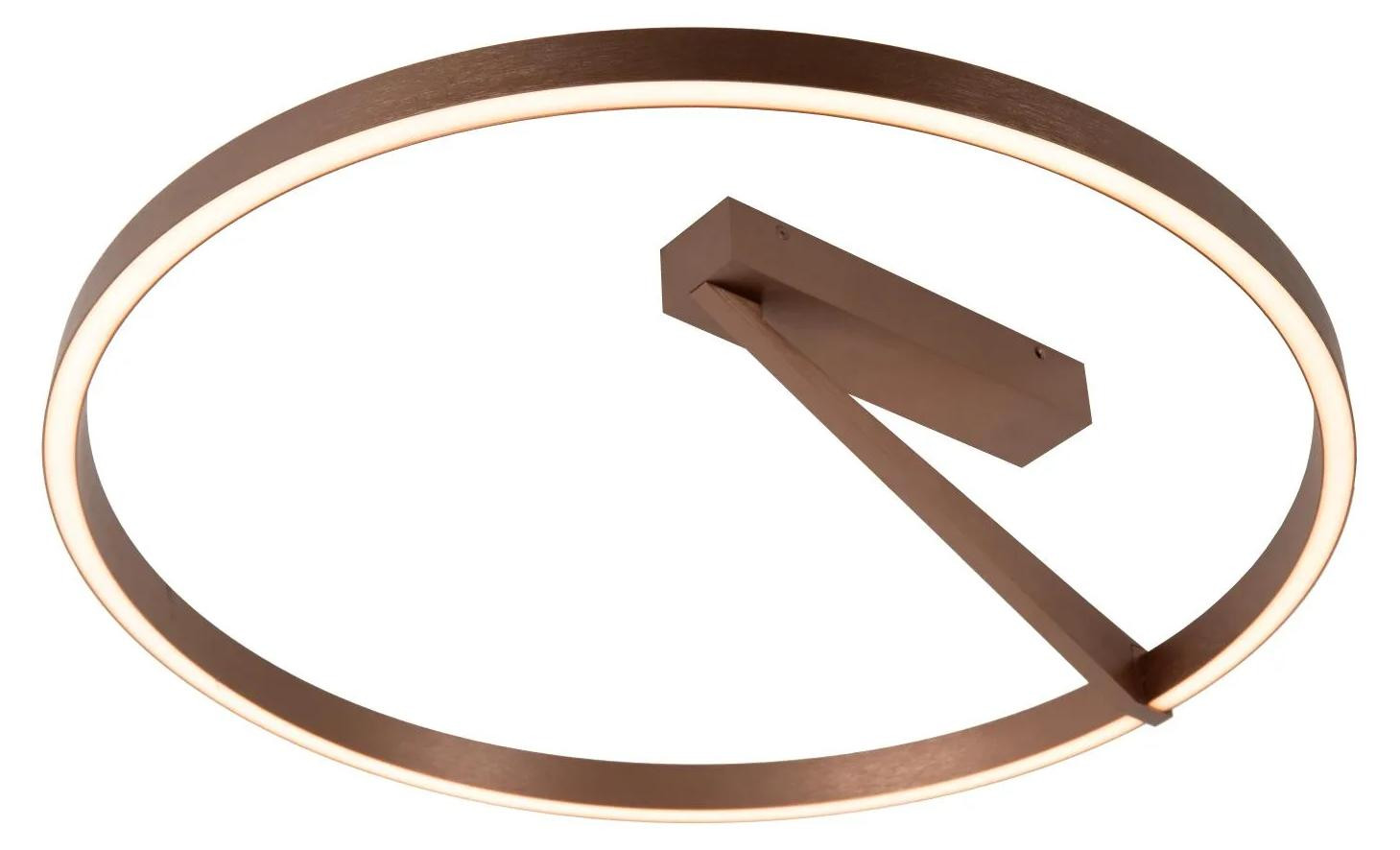 Lucide Applause LED Plafondlamp - Bruin - Dimbare Plafonnière met Afstandsbediening - Ø 60 cm