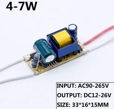Inspired Living LED Driver 220V Constant Current 300mA Power Supply Module (136W) For Downlights & DIY LEDs 4 7w Dc12 26v output 280 300ma