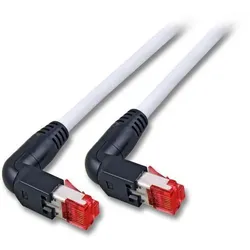 EFB K4137WS.0, 50 RJ45 Patchkabel S/FTP, Cat.6A, 2x TM21 90°, UC900, 0, 5m, weiß K4137WS050