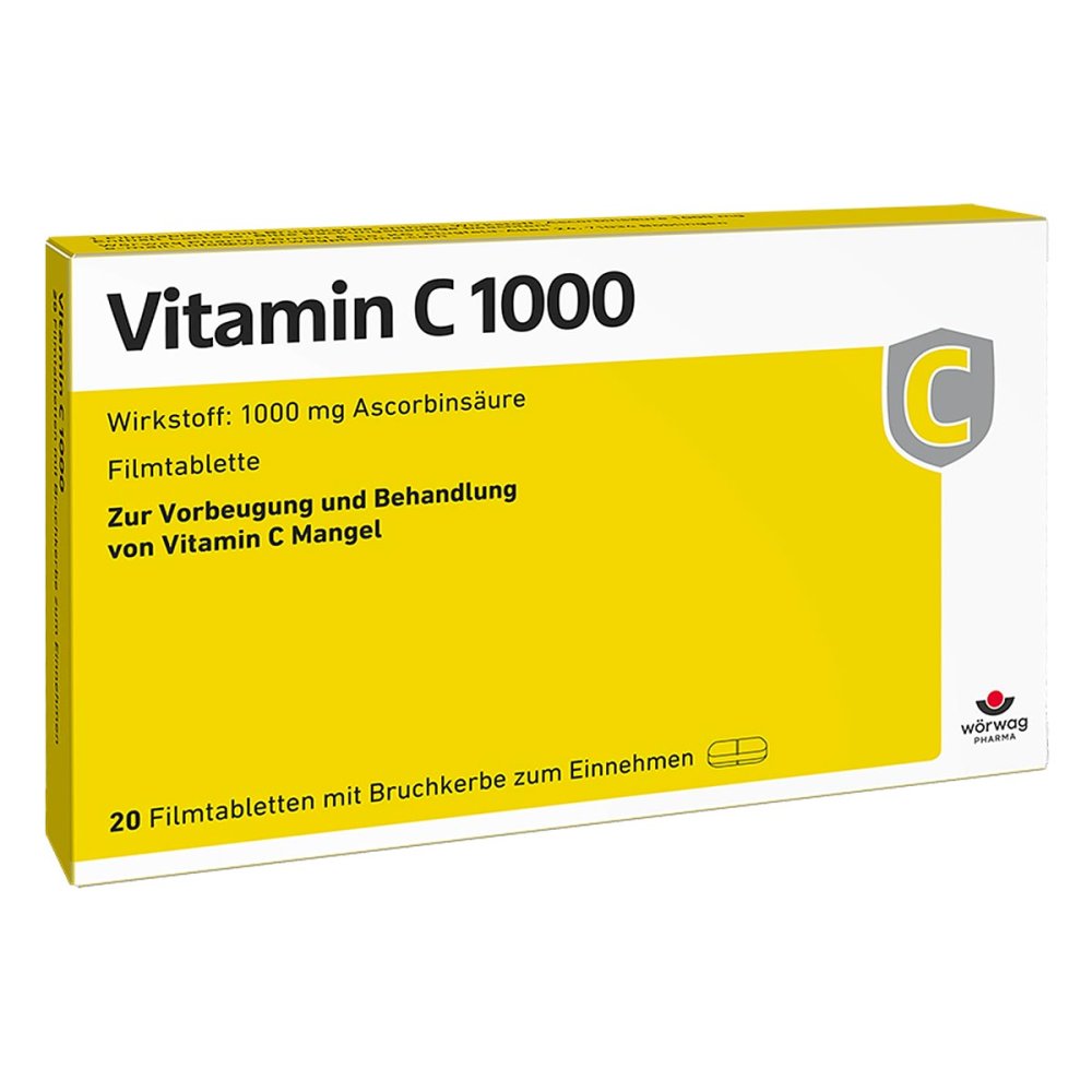 Wörwag Pharma GmbH & Co. KG Vitamin C 1000 Filmtabletten 00652205