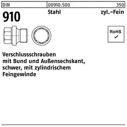 Sandisk, Zubehör Befestigungstechnik, DIN 910 Verschlussschraube Feingewinde VG M30x1,5 Stahl 5.8 blank ASK m. Bund