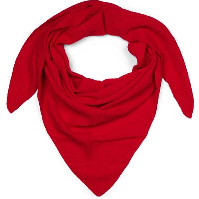 Dreieckstuch STYLEBREAKER "Musselin Dreiecktuch Einfarbig", Damen, rot, Obermaterial: 100% Baumwolle CO., Modisch, Modetücher