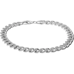 925er Silber Panzerarmband rhodiniert