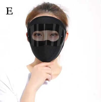 Daily Discovery UV Shield Sun Protection Face Mask With Wide Brim Visor For Cycling, Hiking & Outdoor Summer Wear black