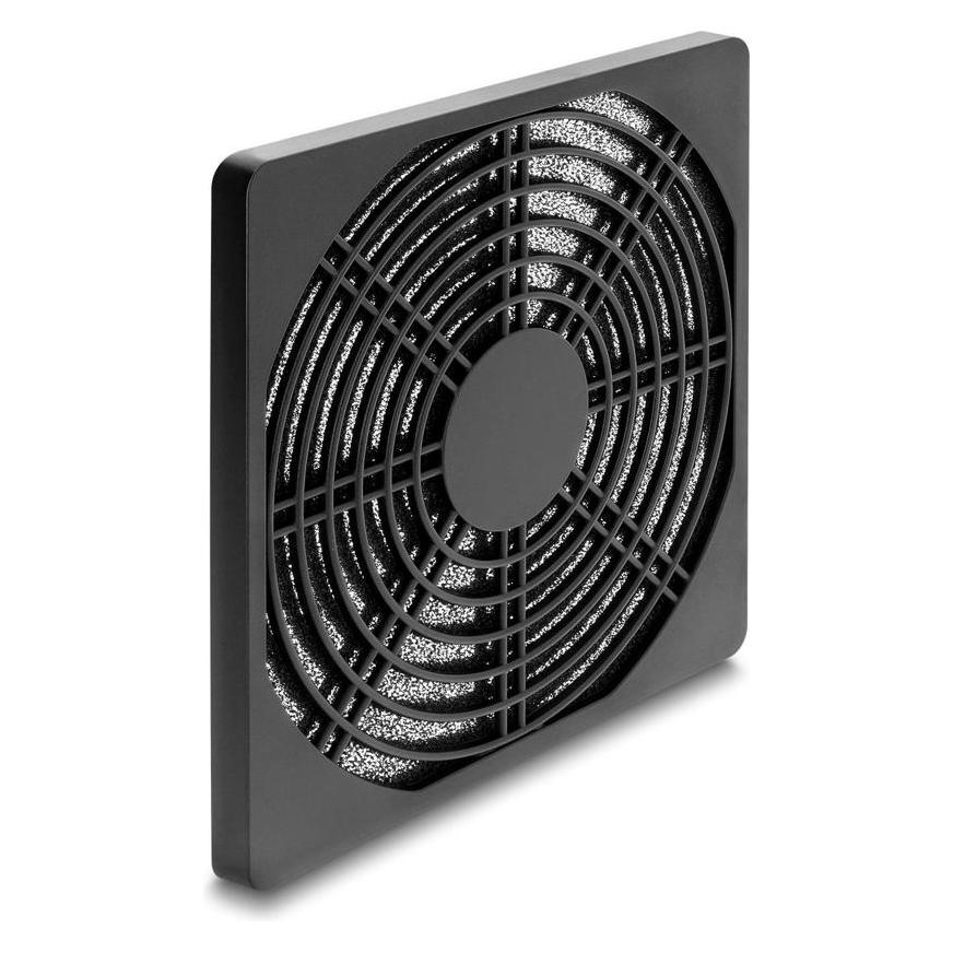 Delock Lüftungsgitter mit Staubfilter, 150 x 150 mm, schwarz (67709)
