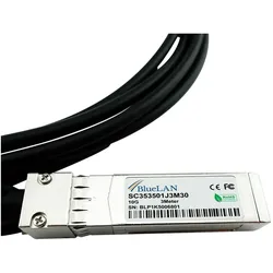 BlueLAN Kompatibles Extreme Networks 10G-SFP-TWX-P-1M 10GBASE-CR passives SFP+ auf SFP+ Direct Attach Kabel, Transceiver, Schwarz