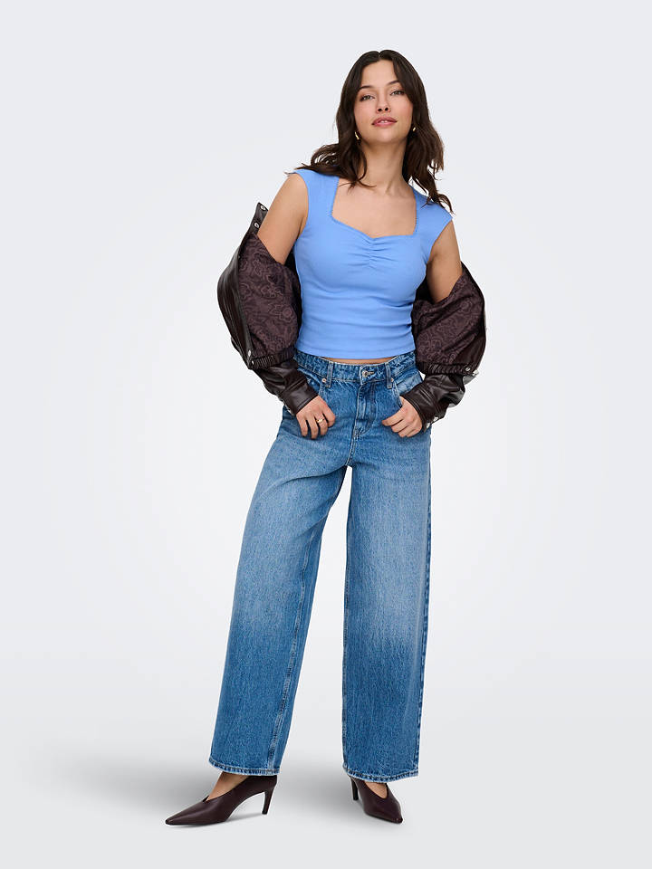 ONLY Top in Hellblau - M