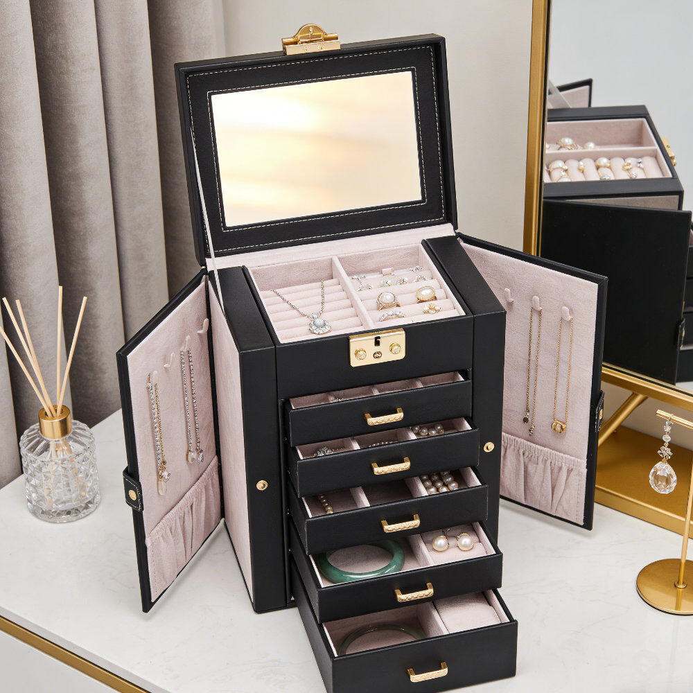 Mercer41 jewelry box Black 26cm H X 21cm W X 15cm D