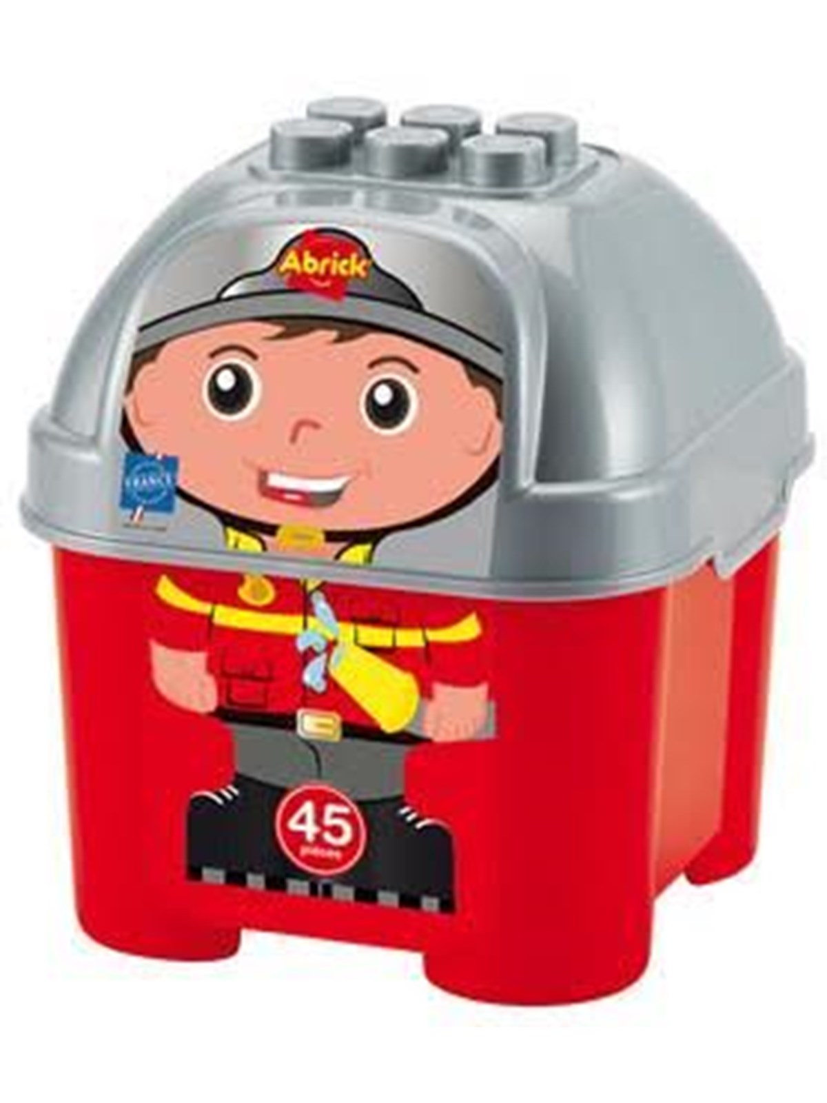 Ecoiffier Feuerwehrkiste m/Bausteinen 45 Stk.