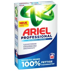Waschpulver P&G Ariel Professional Universal Plus 7,7 kg professionelle Reinigung und Fleckenentfernung, 140 Wäschen