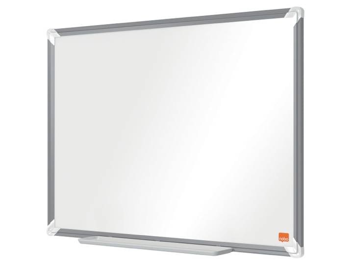 Nobo Tableau blanc émaillé Premium Plus - L.60 x H.45 cm - Magnétique - Cadre Aluminium