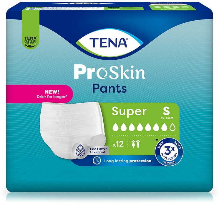 Tena Proskin Pants Super Small - 4 paquets de 12 protections