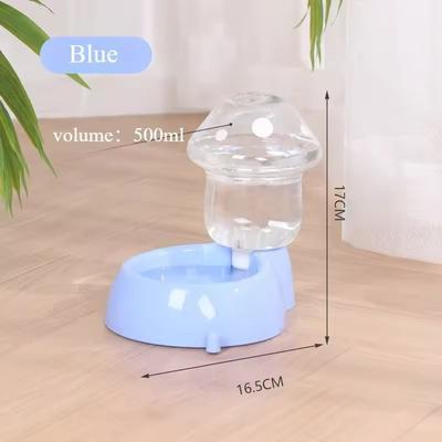 Uplift Essentials Mushroom Series Automatic Gravity Pet Feeder And Waterer blue Water