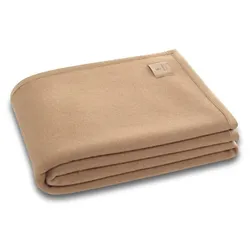 Biederlack Kuscheldecke Cammello 150 x 200 cm Mischgewebe Beige