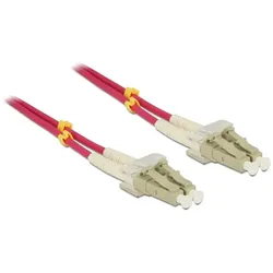 DeLOCK LC - LC, 2m InfiniBand/Glasfaserkabel Violett