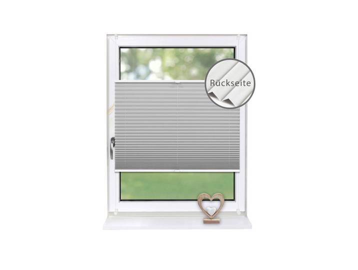 Deco-Raum Plissee Thermo Basic 115 x 150cm Klemmfix ohne Bohren, Silberfarben, Werkzeug/Technologie, Rund, 115x150x150 cm, Heimtextilien, Vorhänge, Plissees