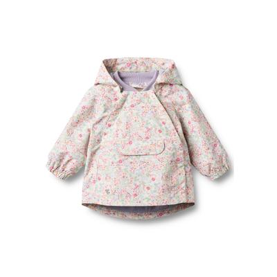 Parka WHEAT "WHEAT Jacke Sveo Tech", Mädchen, Gr. 92, bunt (cool sky flowers), 100% Polyester, mehrfarbig, normal, ohne Ausschnitt, Jacken Parka, reflektierend