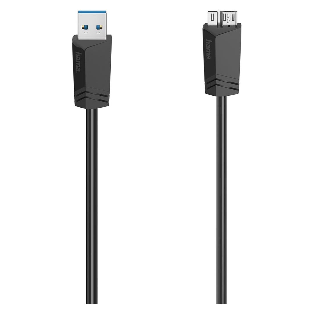 Hama Micro-USB-Kabel, USB 3.0, 5 Gbit/s, 0,75 m (0.75 m, USB 3.2 Gen 1) (00200626)
