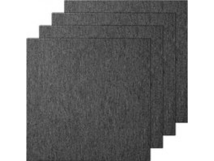 VEVOR Teppichfliesen, 500 x 500 x 5 mm, Teppichboden mit angebrachter Polsterung, weich gepolsterte Teppichfliesen, einfache DIY-Installation für Schlafzimmer und Wohnzimmer (20 Stk., Dunkelgrau)