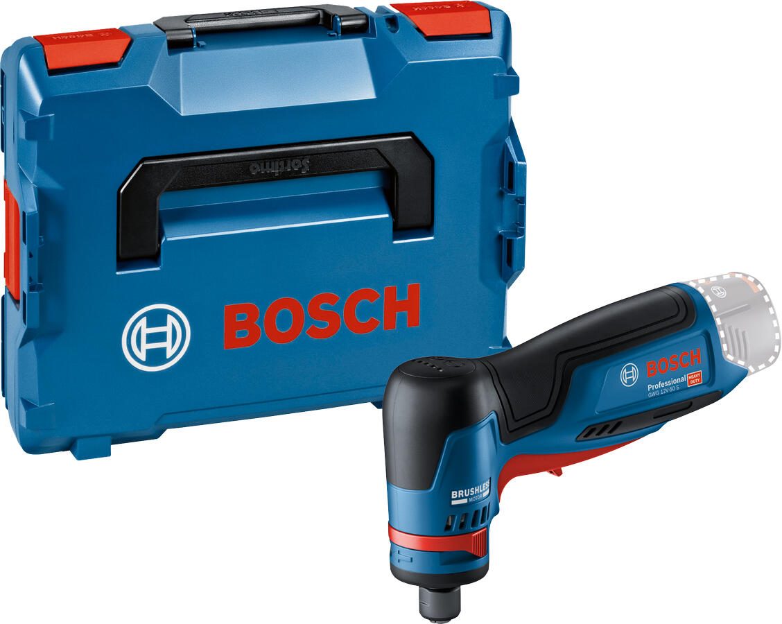 BOSCH Professional GWG 12V-50 S Akku Geradschleifer Set 06013A7001