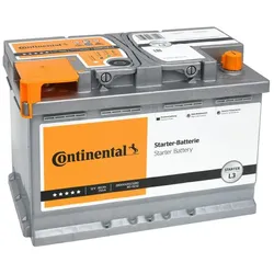 Autobatterie CONTINENTAL L3 12V 80Ah 750A B13 SLI Batterie 2800012023280