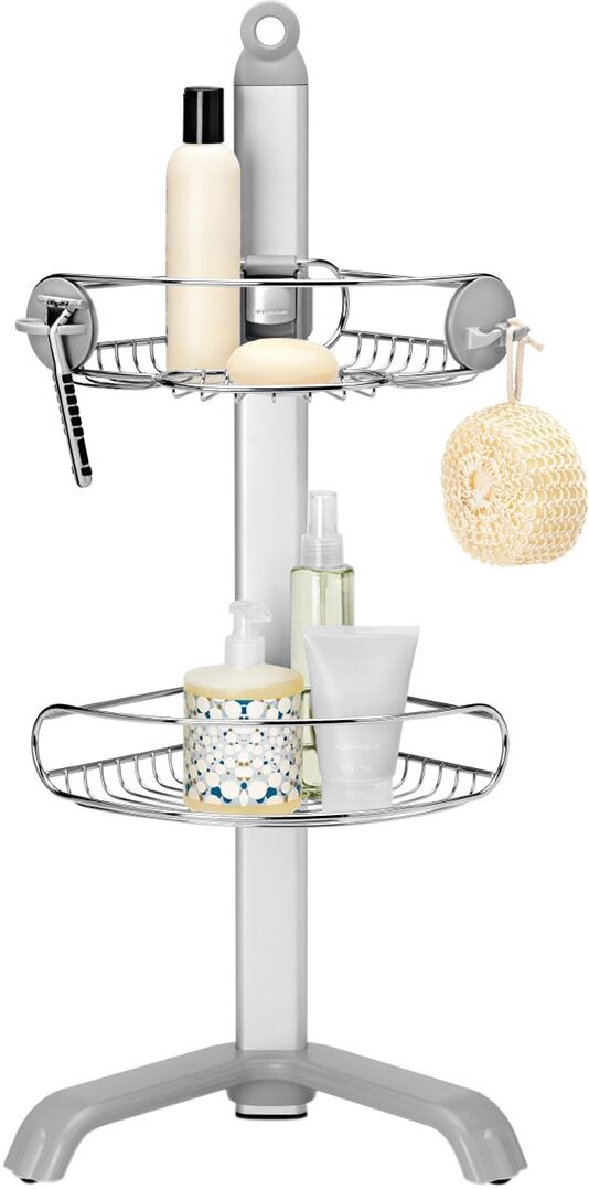 Simplehuman Estantería esquinera de ducha BT1064. Plata
