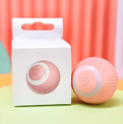 Inspire Picks Smart Automatic Rolling Interactive Cat Ball Toy pink