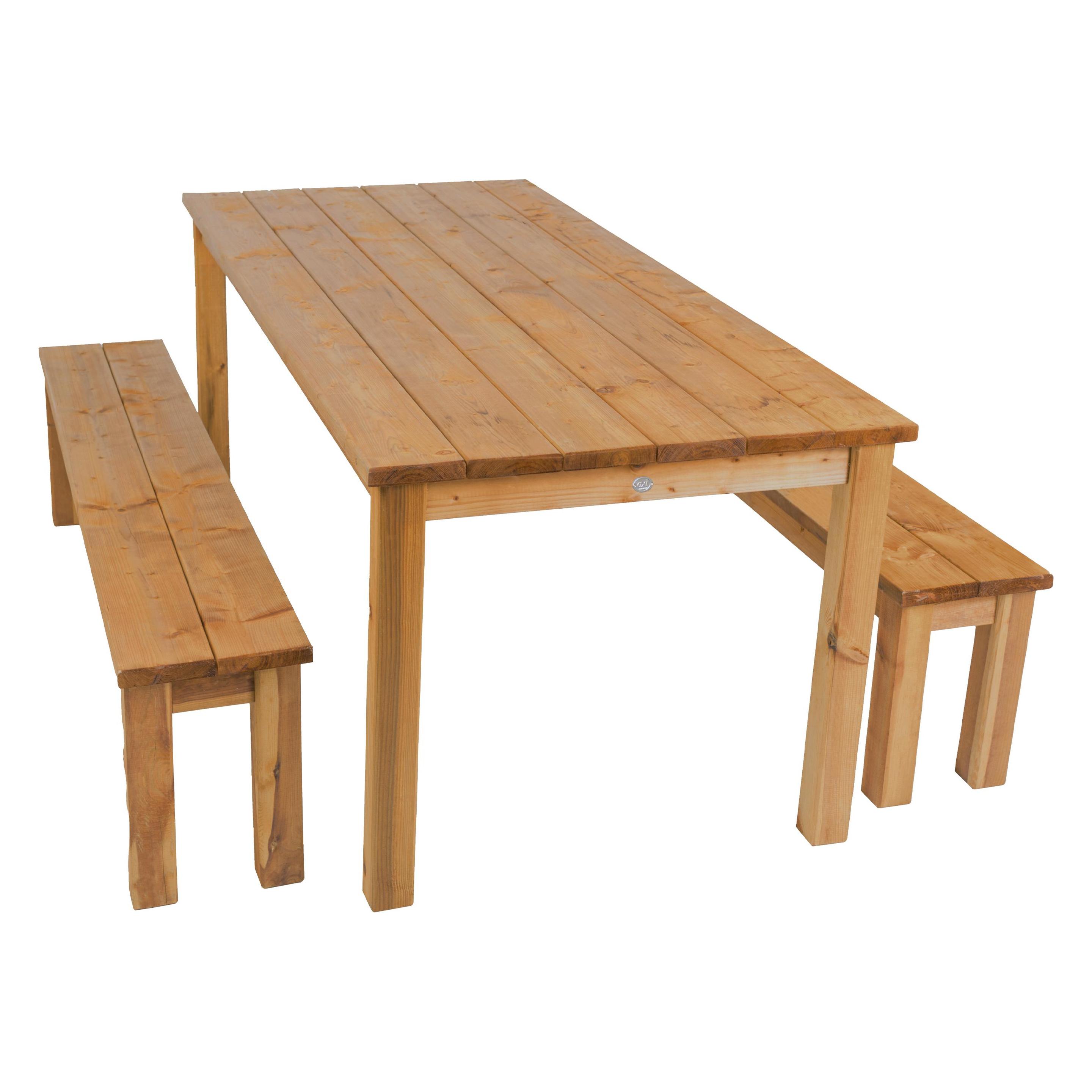 Axi Louise Picknicktisch mit Bänken aus Holz 200 cm - Braun (24005027)