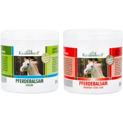 2er-Set Kräuterhof® Pferdebalsam 1x500 ml kühlend + 1x500 ml wärmend