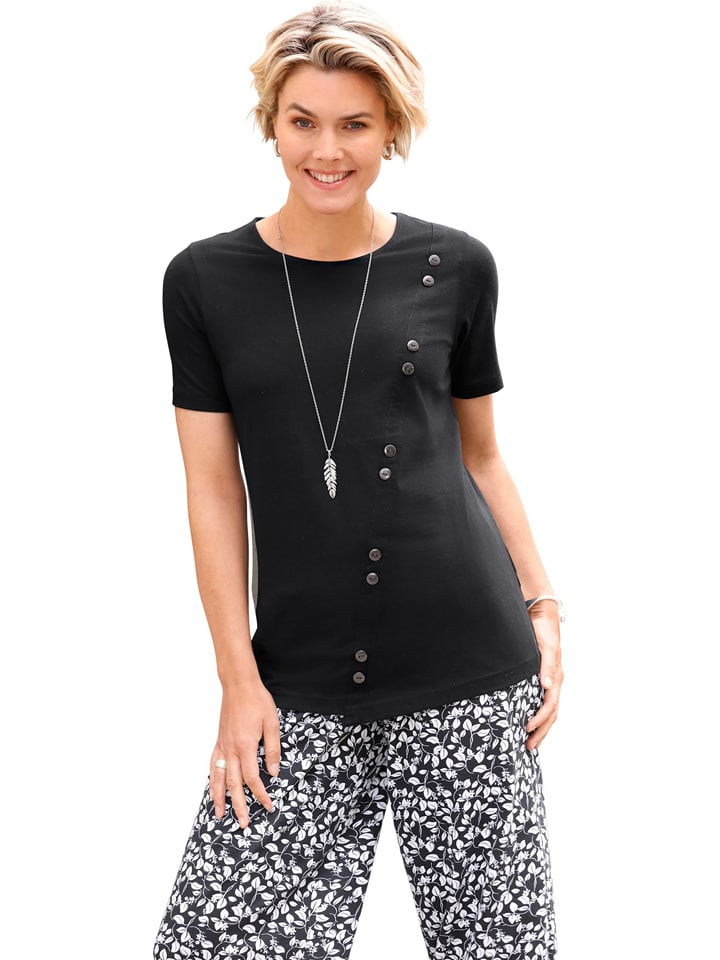 WITT WEIDEN Shirt in Schwarz - 48