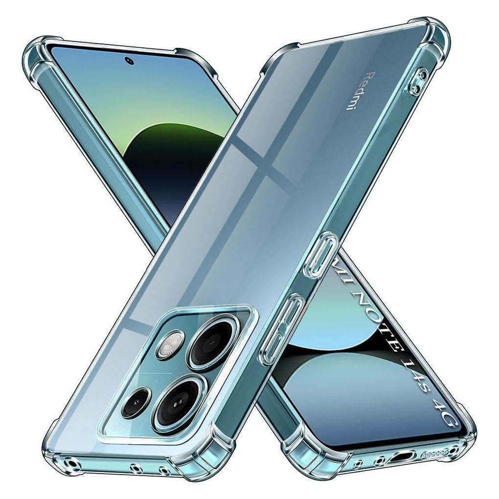 Techsuit - Shockproof Clear Silicone - Xiaomi Redmi Note 14S - Clear (Xiaomi Redmi Note 14) (57493978)