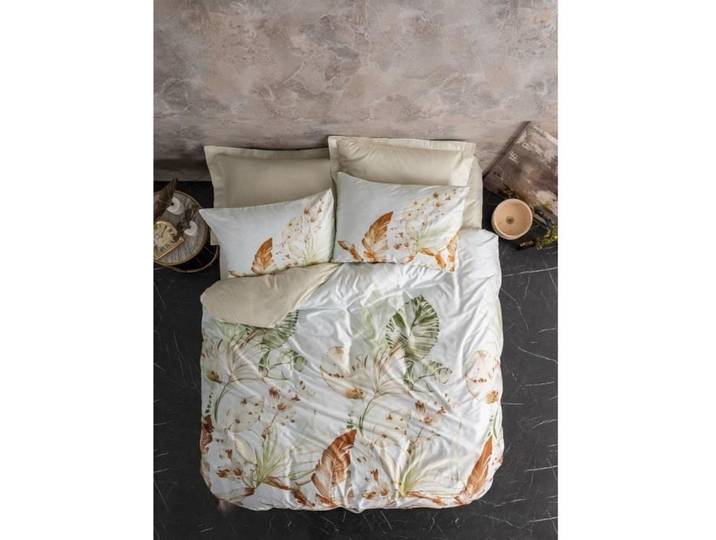 L'Essentiel Linge de Maison\, Luster - Beige\, ensemble housse de couette en satin King (FR)\, Beige\, 100 % satin de coton\, 240 x 220 cm